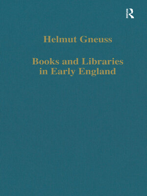 cover image of Books and Libraries in Early England
